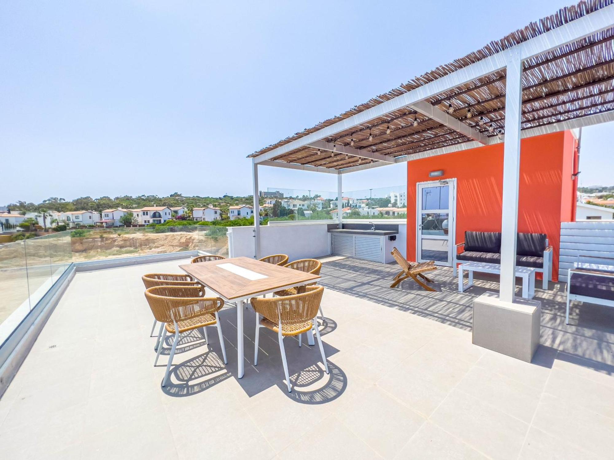Geo Panoramic Villa +Pool +Game Room +Gym Protaras Esterno foto