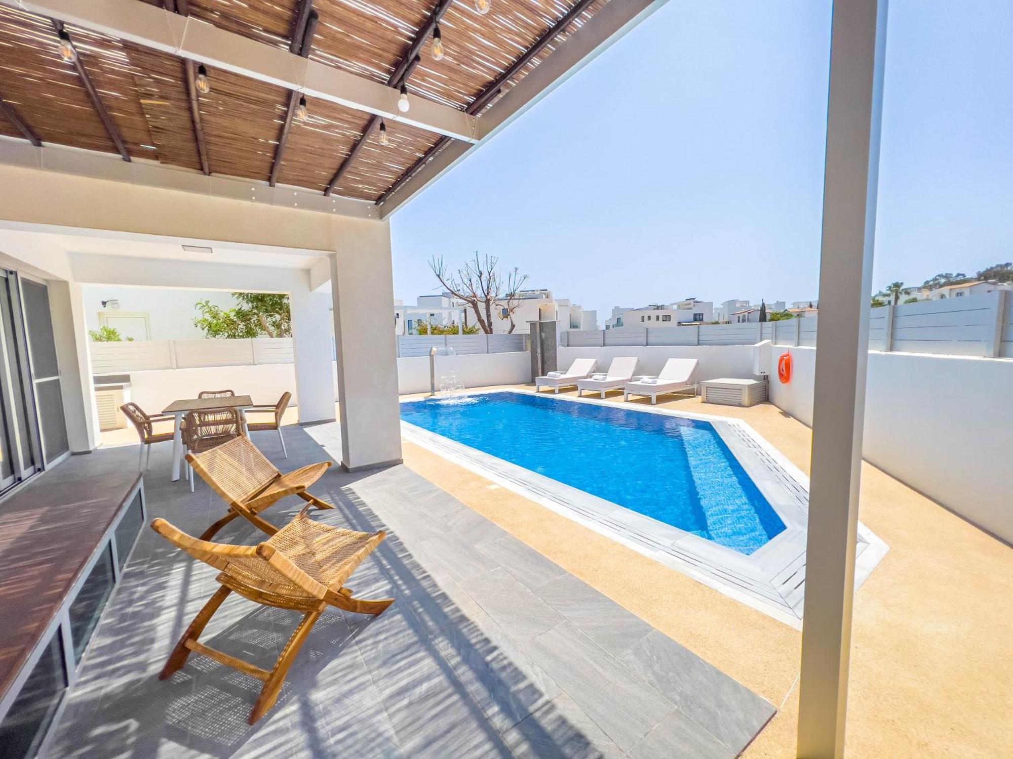 Geo Panoramic Villa +Pool +Game Room +Gym Protaras Esterno foto