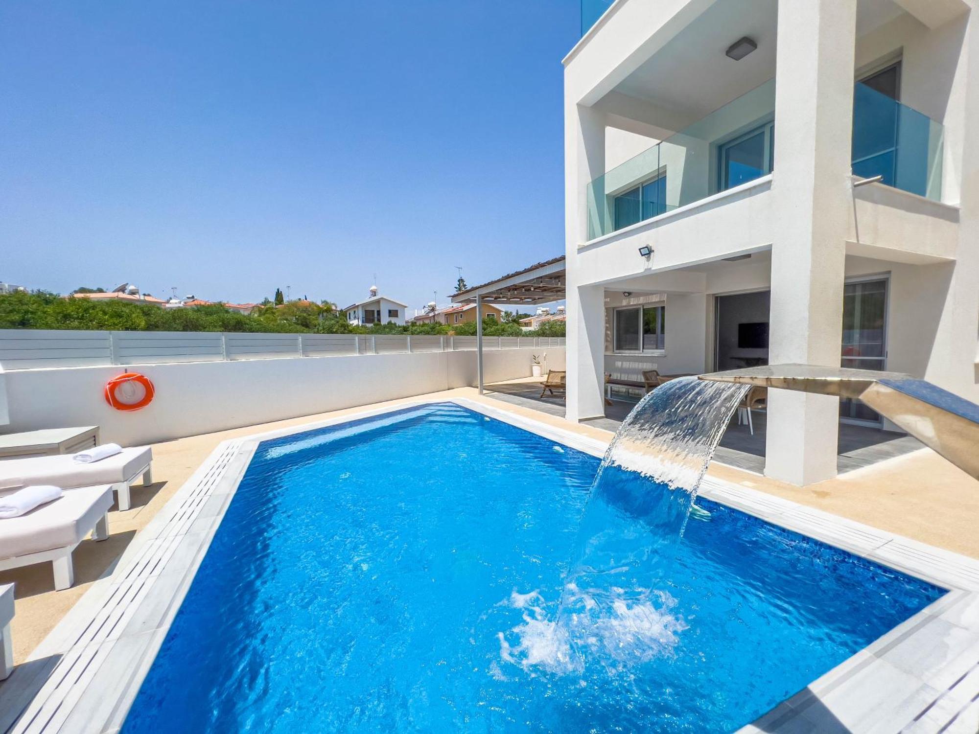 Geo Panoramic Villa +Pool +Game Room +Gym Protaras Esterno foto